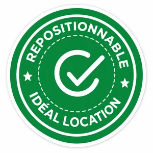 Badge ModulSkin : repositionnable, idéal location