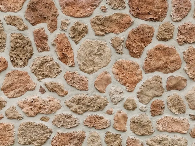 Texture d'habillage effet pierre meulière, matériau emblématique de Île-de-France