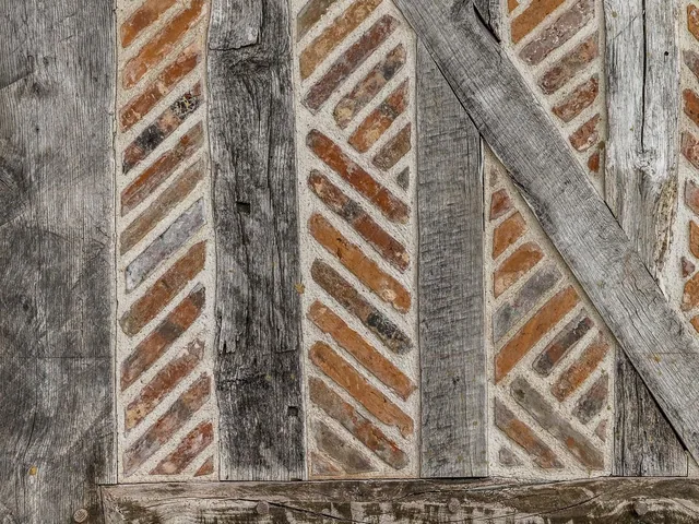 Texture d'habillage effet colombages normands, matériau emblématique de Normandie